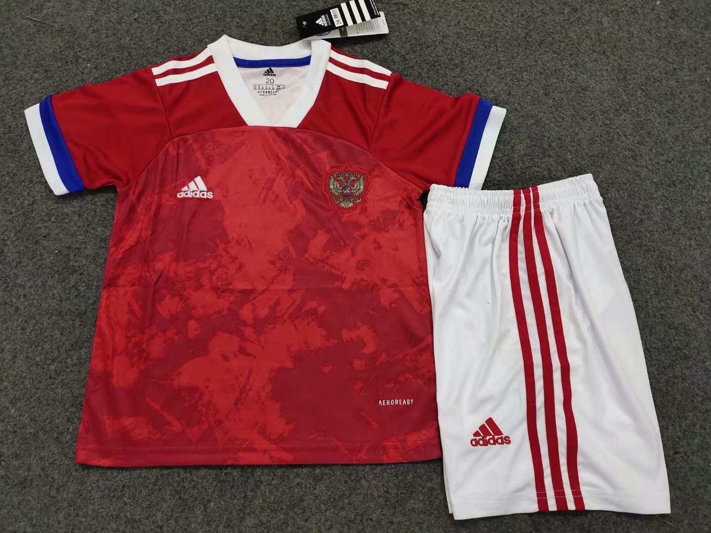 Kids-Russia 2020 European Cup Home Soccer Jersey